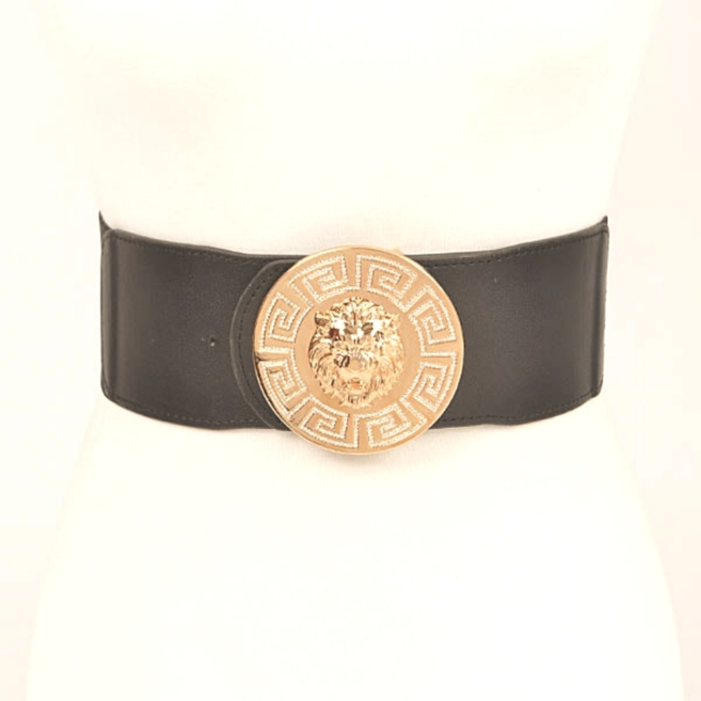 Lioness Buckle Elastic Plus Size Belt